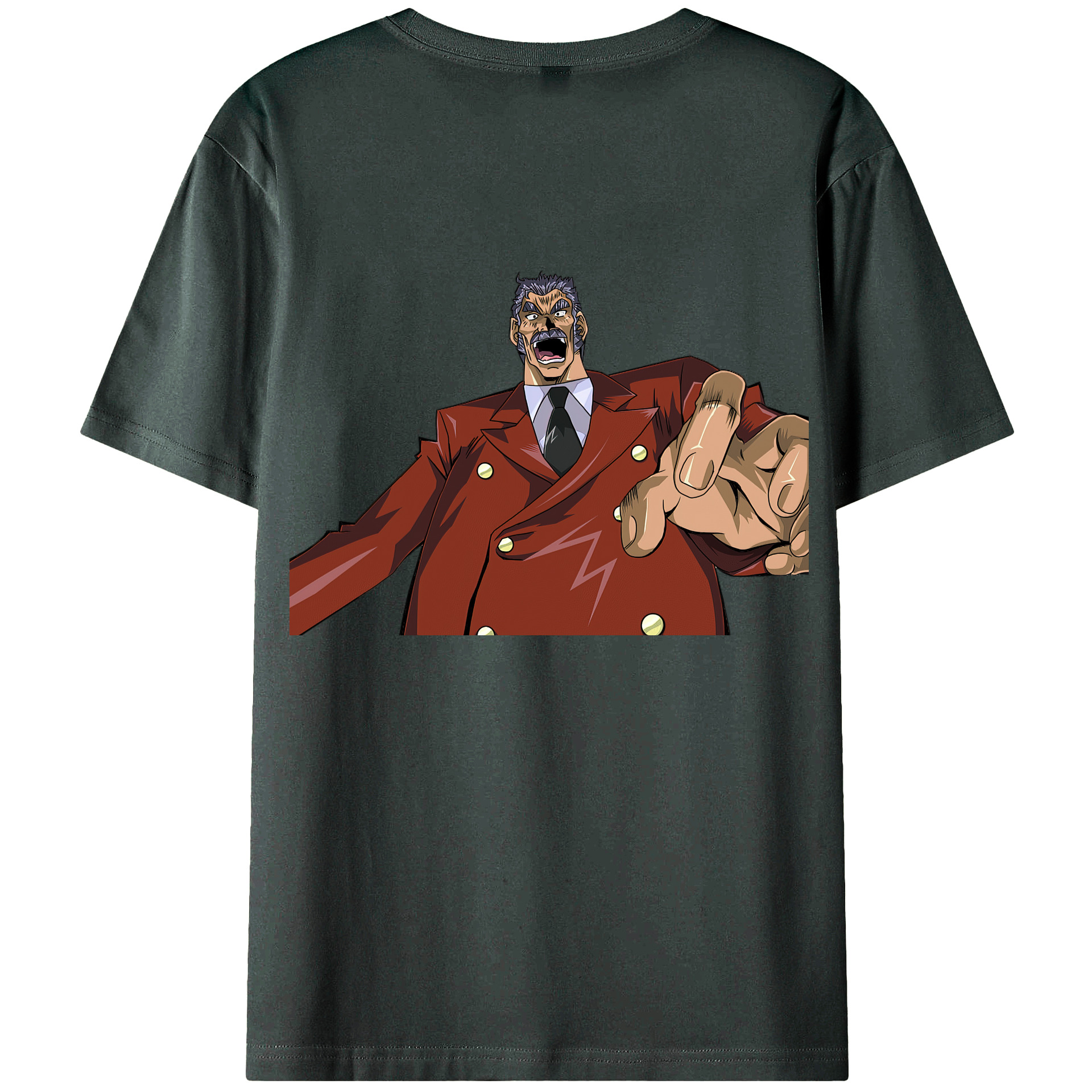 （画像用） 遊☆戯☆王 Yu-Gi-Oh! 綿100％ メンズ半袖Tシャツ（バックプリント） 通気性